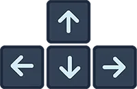 Arrow keys